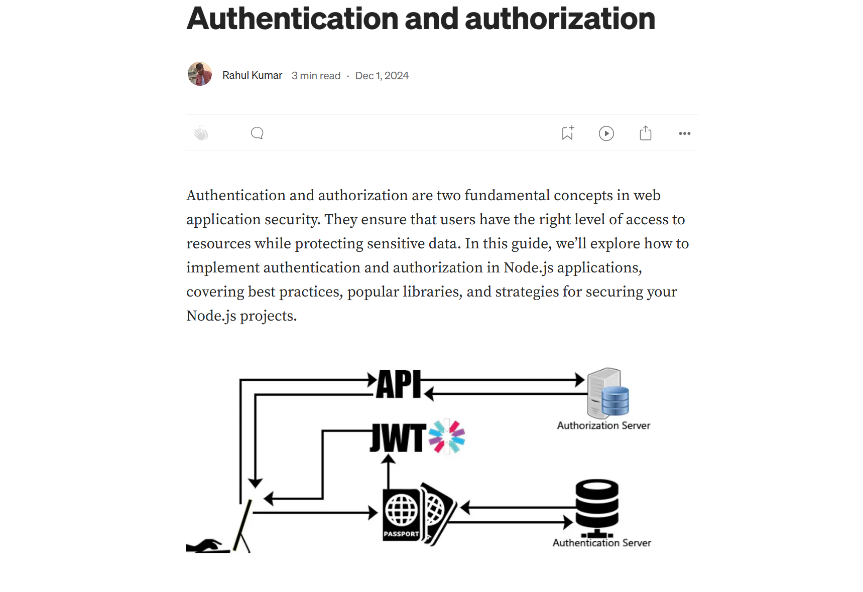 Authentication and authorization